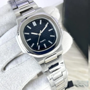 Men's Square Analogue Watch with Chain Strap - 1 Pc, Stylish and Durable Timepiece