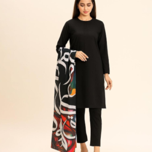 Women's Unstitched Plain Suit 3 Pcs