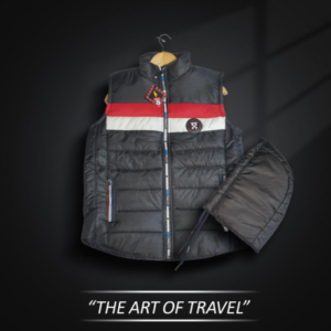 1 Pc Men's Stitched Parachute Quilted Plain Jacket in Multiple Sizes