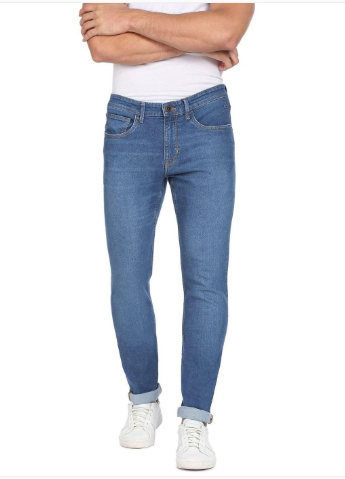 Men's Denim Jeans - Plain Pattern - 1 Pc - Available in Multiple Sizes